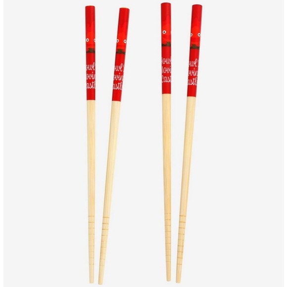 New Calcifer Howl's Moving Castle Chopstick Set of 2 21cm - Picture 6 of 7